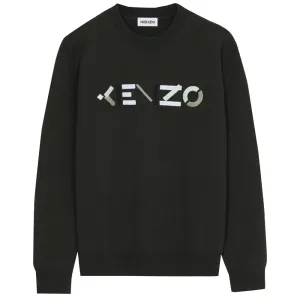 Kenzo Men's Sweater Merino Dark Green - S DARK GREEN