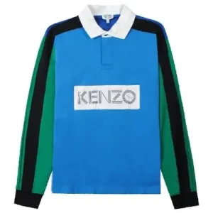 Kenzo Men's Colourblock Polo Blue - M BLUE