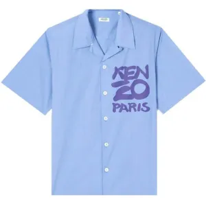 Kenzo Paris Men's Shirt Blue - BLUE S