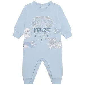 Kenzo Baby Boys Elephant Logo Romper Blue - 1M