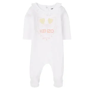 Kenzo Baby Girls Babygrow White - 12M WHITE