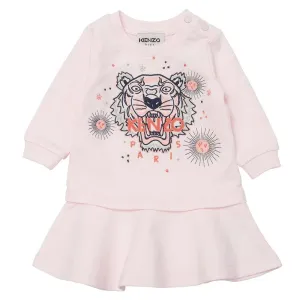 Kenzo Baby Girls Tiger Print Dress Pink - 2Y PINK