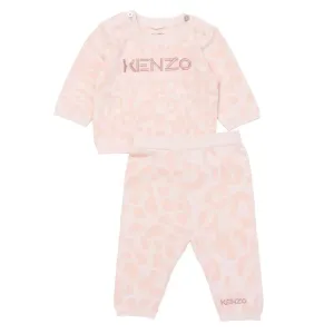 Kenzo Baby Girls Pink Tiger Tracksuit Pink - 12M PINK