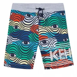 Kenzo Boys Eye Logo Shorts Multicoloured - MULTOCOLOR 6Y