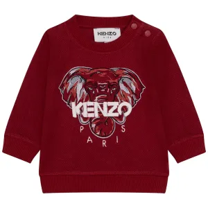 Kenzo Baby Boys Elephant Print Sweater Red - 12M RED