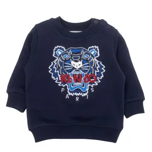 Kenzo Baby Boys Tiger Print Sweatshirt Navy - 9M NAVY