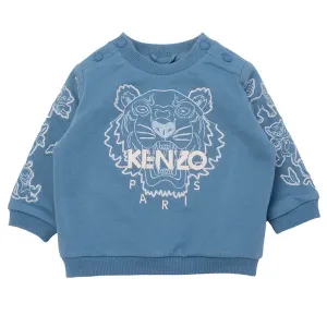 Kenzo Baby Boys Tiger Sweater Blue - 18M BLUE