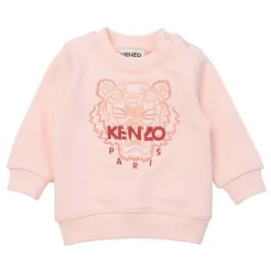 Kenzo Baby Girls Pink Tiger Sweater Pink - 12M PINK