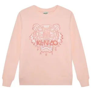 Kenzo Girls Pink Tiger Sweater Pink - 10Y PINK
