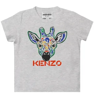Kenzo Baby Boys Giraffe T-shirt Grey - 6M WHITE