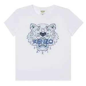Kenzo Baby Boys Tiger Print T-shirt White - WHITE 12M