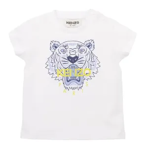 Kenzo Baby Boys Tiger T-shirt White - 18M WHITE