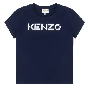 Kenzo Boys Logo T-shirt Navy - NAVY 12Y