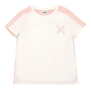Kenzo Girls Logo Crew Neck T-Shirt Pink - 12Y PINK