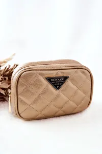 Small quilted cosmetic bag Monnari CSM0050-023 Gold