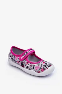 Befado Children's Ballerina Slippers Grey and Pink #2745284