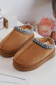 Children's insulated slippers Camel Olivane #2925498