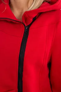 Reinforced hoodie in red #1239756