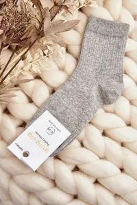 Women's Embossed Socks - Grey #3043309
