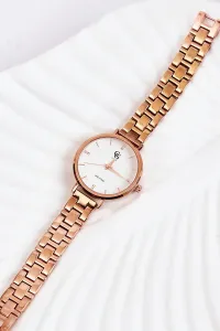 Women's watch GG Luxe Rose gold with cubic zirconia
