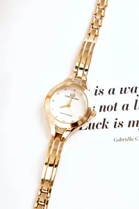 Women's watch Giorgio & Dario gold bracelet with white dial Pisento