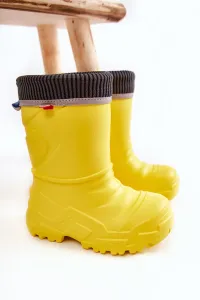 Children's insulated rain boots Befado 162X302 Yellow