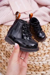 Children's shoes with zipper black Omua #1319810