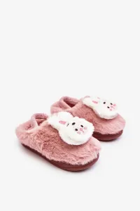 Children's Slippers Furry Bunny, Pink Dicera #3057108