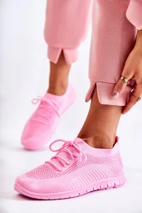 Ladies Sport Shoes Slip On pink Sequro #1937428