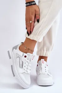Women's Cross Jeans Low Sneakers LL2R4011C White #1681840