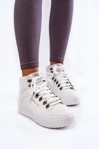 Womens High Sneakers Cross Jeans KK2R4028C White