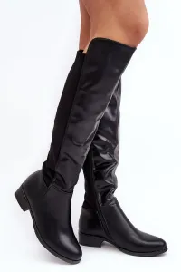 Women's leather boots S.Barski black