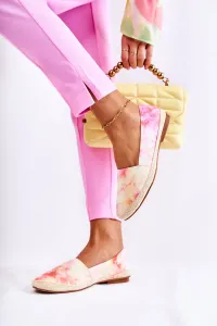 Women's slip-on espadrilles pink-yellow Santana #1264646