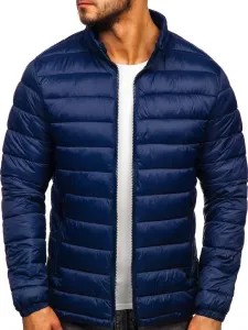 Men's transitional quilted jacket 1119 - navy blue, #2819303
