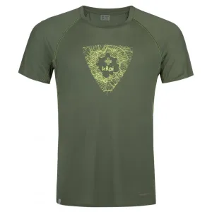 Men's running T-shirt Kilpi WYLDER-M khaki #1103206