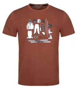 Men's short sleeve T-shirt KILPI TORNES-M dark red