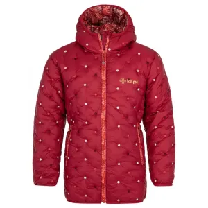 Girls' winter coat Kilpi DAMIA-JG dark red #927041