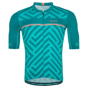 Men's cycling jersey KILPI TINO-M turquoise #929587