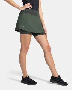 Women's running skirt KILPI TITICACA-W Dark green #2739103