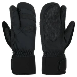 Three-finger ski gloves Kilpi TRINO-U black