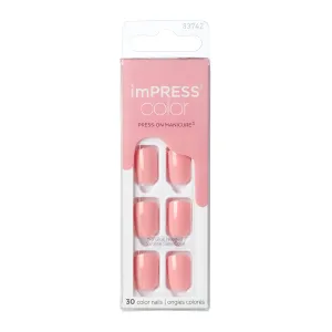 KISS Unghie autoadesive imPRESS Color Pretty Pink 30 pz