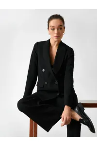 Koton Double Breasted Buttoned Lapel Collar Blazer Jacket #1604832