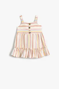 Koton Striped Strap Frilly Dress #1686089