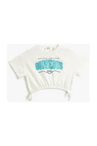 Koton Crop T-Shirt Short Sleeved Crew Neck Cotton #1911863