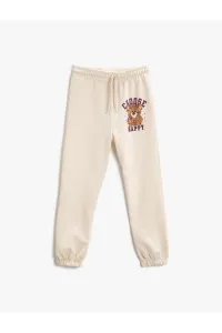 Koton Printed Jogger Sweatpants With Pockets Tie Waist Elastic