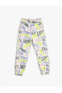 Koton Jogger Pants with Pockets and Printed Elastic Waist