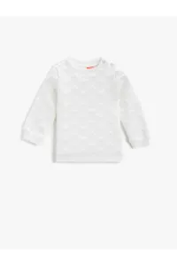 Koton Sweatshirt - Ecru - Regular fit #977898