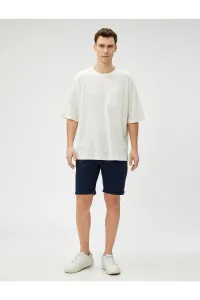 Koton T-Shirt - Ecru - Oversize