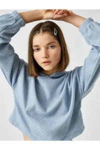 Koton Sweatshirt - Blue - Relaxed fit #197678
