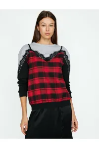 Koton Lace Detailed Sweatshirt